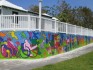 Mural painted on external wall